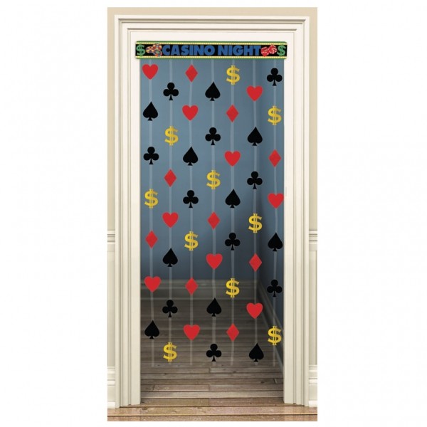 Casino Party Doorway Curtain Foil  