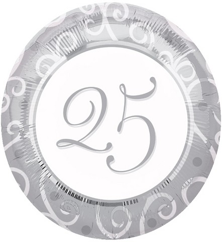 18in 25th Anniversary Foil