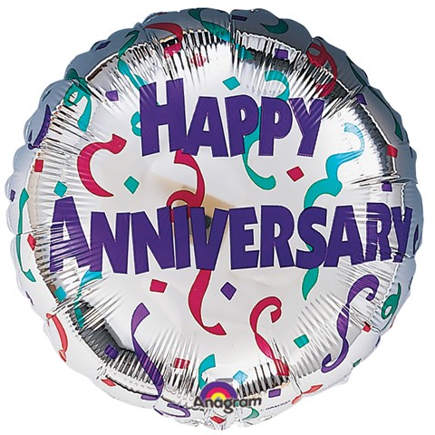 18in Happy 60th Anniversary Doves Foil