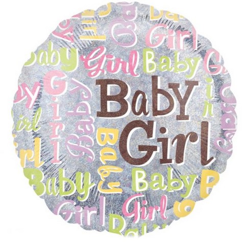 18in Baby Girl Sparkles Foil