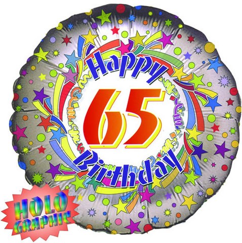 18in 65th Spinning Star Foil