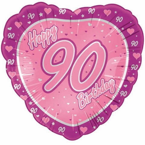 18in 90th Pink & Lilac Foil
