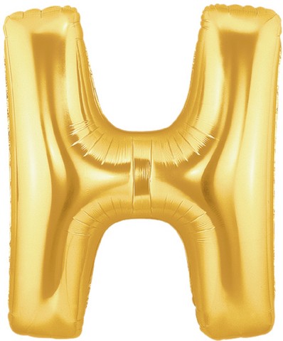40in Gold Letter 'H' Foil