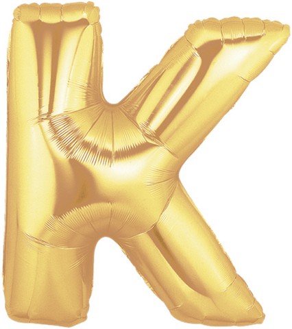 40in Gold Letter 'K' Foil