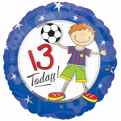 18in Boy 13 Today Foil