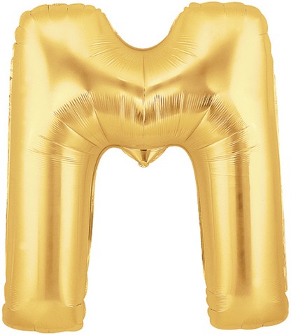 40in Gold Letter 'M' Foil