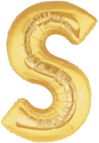 40in Gold Letter 'S' Foil