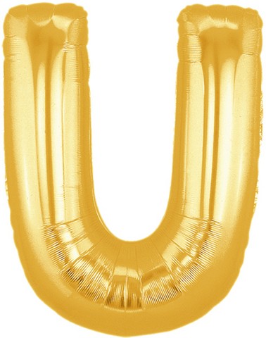 40in Gold Letter 'U' Foil