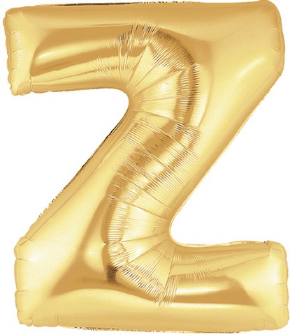 40in Gold Letter 'Z' Foil