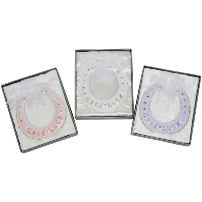 White Modern Good Luck Horseshoe.