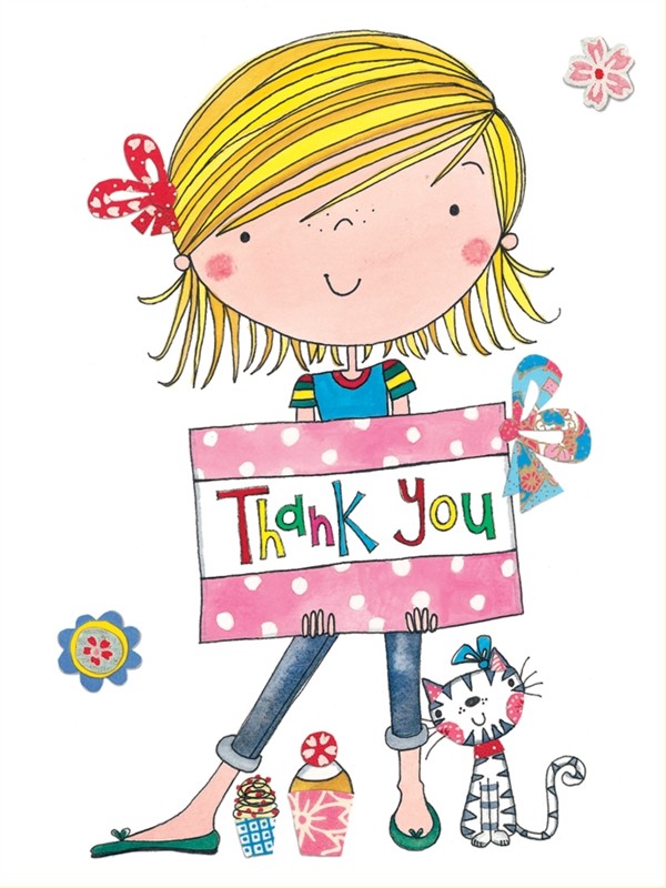 Thank you/ Girl Holding Present