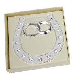 Silver Diamond Wedding Rings Horseshoe