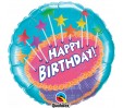 18 Inch Birthday! Cake & Star Candles Foil