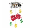 Casino Clear Hanging Decoration