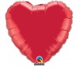 18in Ruby Red Heart Foil
