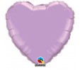 18in Pearl Lavender Heart Foil