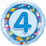 18in  Age 4 Spaceships & Aliens Foil