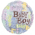 18in Baby Boy Sparkles Foil 