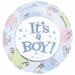 18in Dots & Pins - Its a Boy Foil