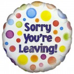 18in Sorry You're Leaving Foil