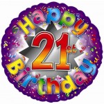 18in Pizzazz 21st Milestone Foil