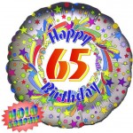 18in 65th Spinning Star Foil