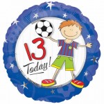 18in Boy 13 Today Foil