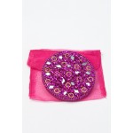 Fuchsia Jewelled Mirror 
