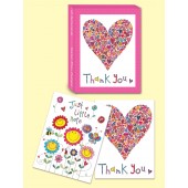 Thank you Mini Wallets/Heart & Flowers